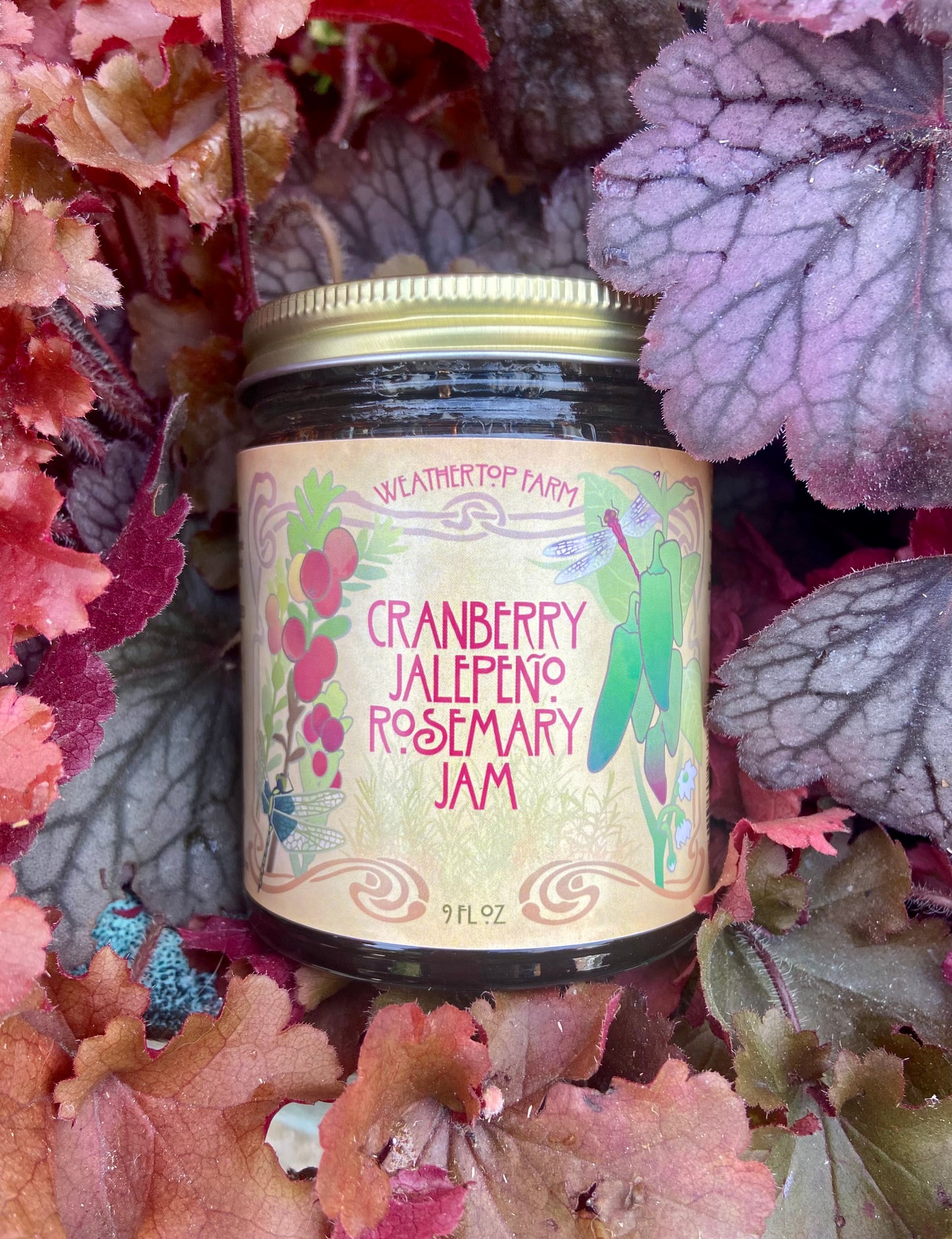 Cranberry Jalapeno Rosemary Jam