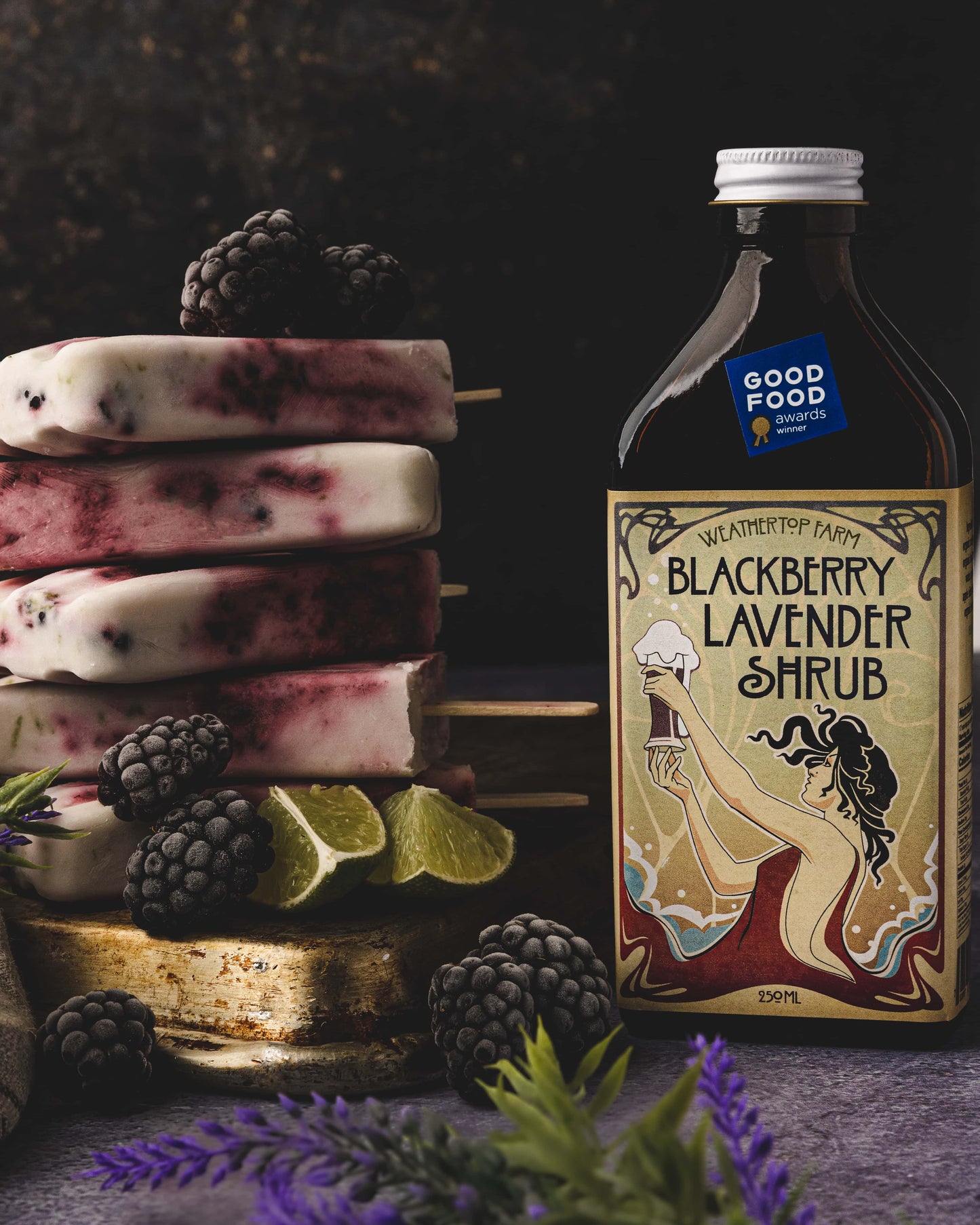 Blackberry Lavender Shrub