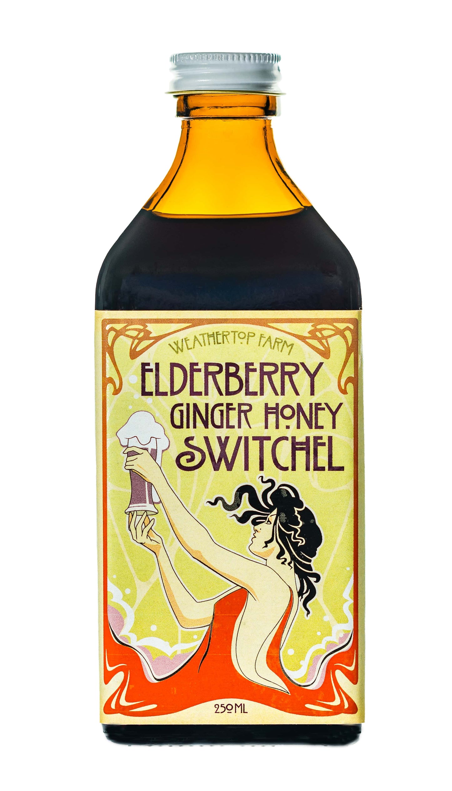 Elderberry Ginger Honey Switchel